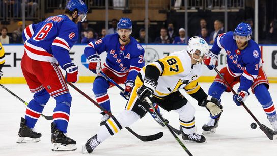 Crosby injured, leaves Game 5 following high hit from Rangers' Trouba taken in New York (Penguins)